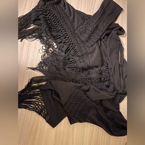Black Shawl with sleeves